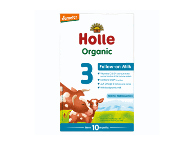 Ekologiškas pieno mišinys kūdikiams HOLLE 3 (nuo 12 mėn.), 600 g