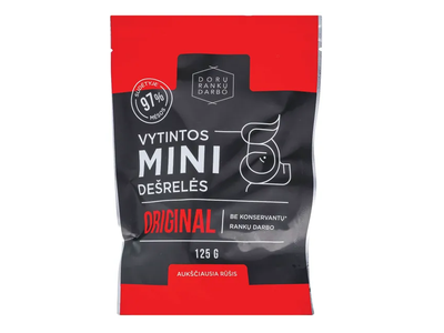 Vytintos kiaulienos mini dešrelės, DORA, 125 g