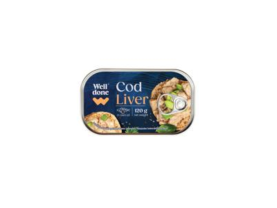 Menkių kepenėlės WELL DONE, 120 g