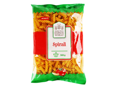 Makaronai RIMI SPIRALI, 500 g