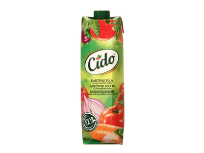 Daržovių sultys CIDO (100%), 1 l