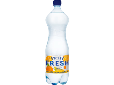 Negaz.vanduo VICHY FRESH ORANGE&MANGO, 1,5 l