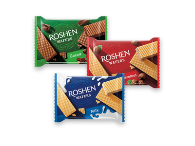 Vafliai ROSHEN WAFERS (3 rūšių), 72 g