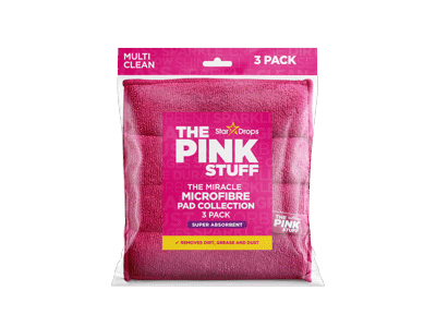 THE PINK STUFF mikropluošto kempinė 3vnt