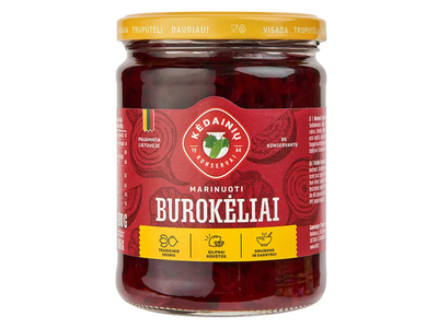 Marinuoti burokėliai Kėdainių konservų fabrikas, 480 g