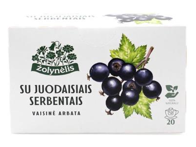 Kinrožių ir juodųjų serbentų arbata ŽOLYNĖLIS, 50 g