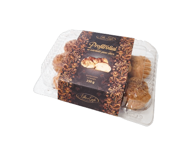 Profitroliai su sutirštinto pieno įdaru, 250 g