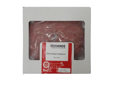 Š.jautienos carpaccio Black Angus URUGUAY ,10 x 80g