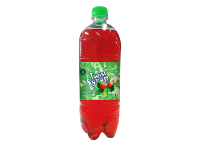 Sirupas TWIST žemuogių skonio, 1 l