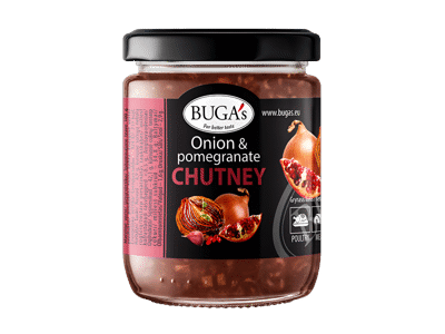Svogūnų ir granatų čatnis BUGA'S, 170 g