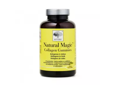 NEW NORDIC maisto papildas NATURAL MAGIC COLLAGEN GUMMIES 45 guminukai