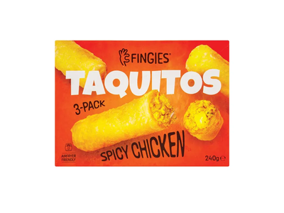 Šaldyti tortilijų suktinukai TAQUITOS su aštria vištiena, 3x80g 