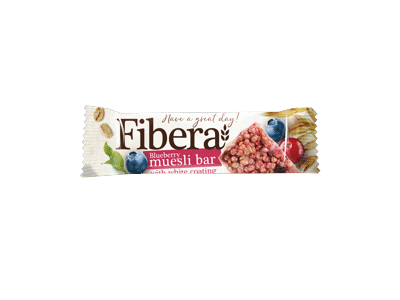 Mėlynių skonio batonėlis FIBERA, 20 g