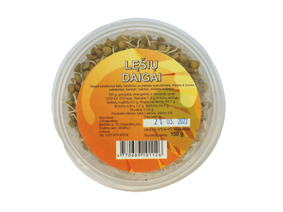 Daiginti lęšiai, 150 g