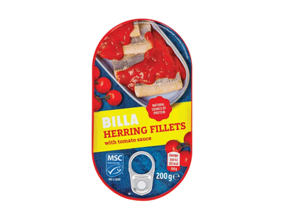 Silkių filė su pomidoru kremu BILLA, 200 g