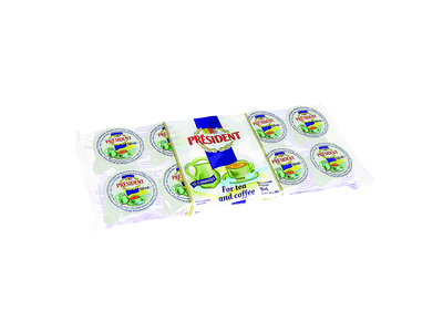 Grietinėlė kavai PRESIDENT, 10 %, 10 x 9,8 g