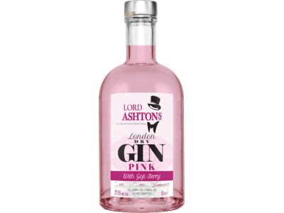 Džinas LORD ASHTON Pink Gin 37,5%, 0,5l