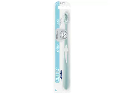 JORDAN dantų šepetėlis su dėkliuku CLINIC GUM PROTECTOR SOFT, 1 vnt.