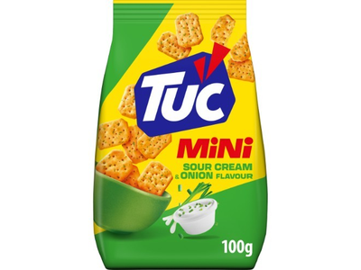 Krekeriai TUC Mini, su grietine ir svogūnu, 100 g
