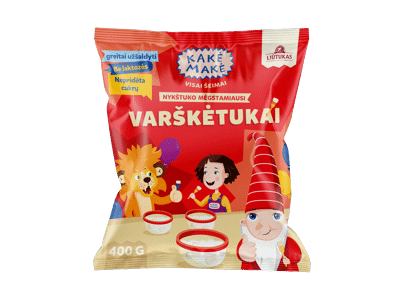 Šaldyti varškėtukai KAKĖ MAKĖ, 400 g