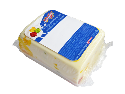 Varškės sūris MAGIJA desertinis, su želė gabaliukais, 7%, ~0,3kg