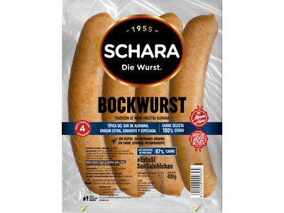 Virtos dešrelės SCHARA Bockwurst, 400 g