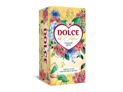 Žal. arbata DOLCE DE LUXE GINGER MINT, 50 g