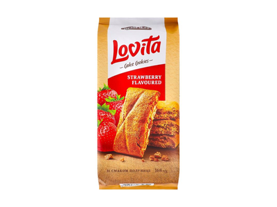 Lovita Cookies Strawberry Sausainiai 168 g