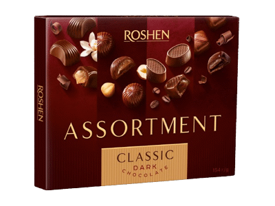 Šokoladinių saldainių rinkinys ROSHEN ASSORTMENT CLASSIC, 154 g