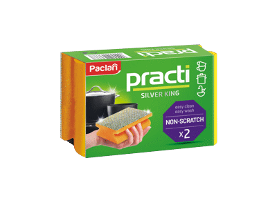Indų plovimo kempinėlės PACLAN Practi Silver King, 2 vnt.