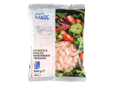 Šal. krevetės be kiauto RIMI,MSC,250/300,180g