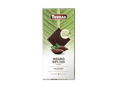 Kartusis šokoladas TORRAS su saldikliais, 100 g