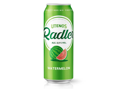 Alus UTENOS RADLER WATERMELON 2%, 500 ml