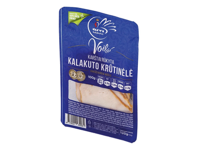 Karštai rūkyta VOILA kalakutų krūtinėlė griežinėliais dujose 120g