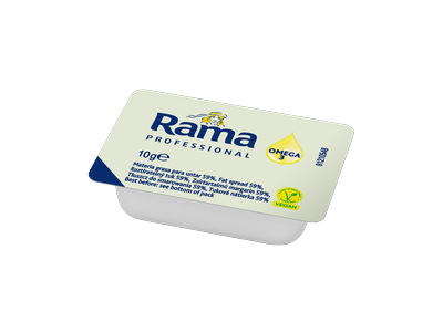 Margarinas RAMA, be laktozės, 59%, 10 g x 200