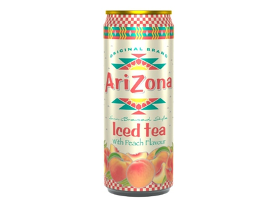 Juodosios arbatos gerimas ARIZONA, persikų skonio, 0,33 l