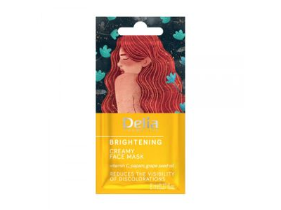 DELIA veido kaukė BRIGHTENING CREAMY FACE MASK, 8 ml