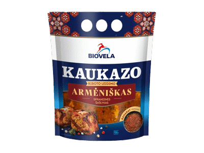 NAUJA! KAUKAZO ARMĖNIŠKAS sprandinės šašlykas BIOVELA, 700 g