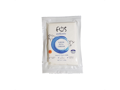 Feta sūris FOS, P.D.O., 45% RSM, vakuume, nepjaustyta, 200 g
