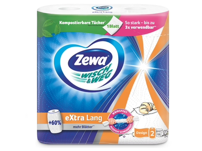 Popieriniai rankšluosčiai ZEWA WISCH&WEG DESIGN (2 sluoksn.), 2 vnt.  
