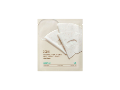 Gelinė veido kaukė su saldymedžio ekstraktu ACWELL LICORICE PH BALANCING REAL TONING CAPSULE GEL MASK, 34 g