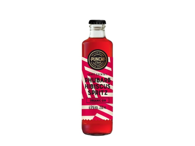 Ekologiškas alkoholinis kokteilis PUNCH CLUB, Rhubarb & Hibiscus Spritz 6.5%, 250 ml LT-EKO-001