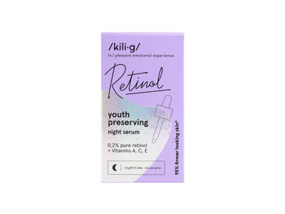 KILIG RETINOL naktinis veido serumas su retinoliu 30 ml