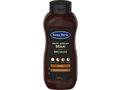 Pietų Afrikos stiliaus BBQ padažas Braai SANTA MARIA, 1060 g