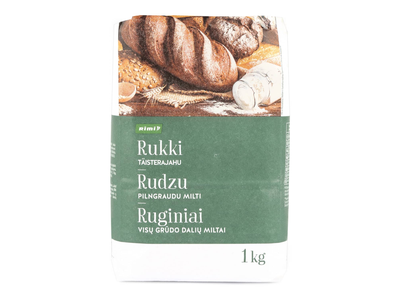 Pilno grūdo ruginiai miltai RIMI, 1 kg