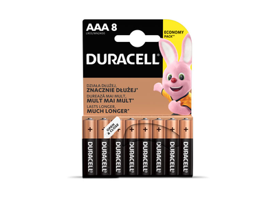 Baterijos DURACELL AAA, LR03, 8vnt