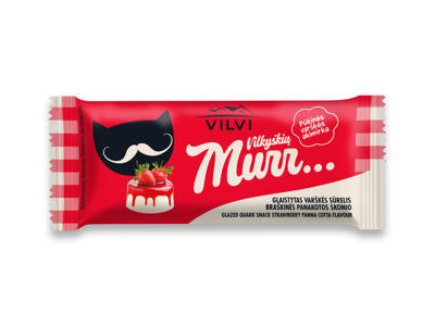 	VILKYŠKIŲ glaistytas sūrelis MURR, braškinės panakotos sk., 29 %, 40 g