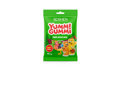 Saldainiai ROSHEN YUMMI GUMM BEARS, 70 g