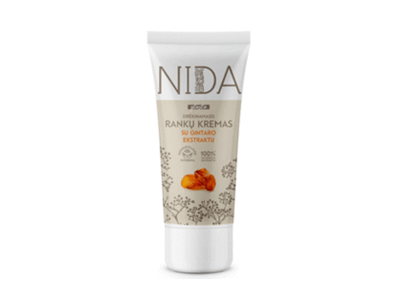 Rankų kremas NIDA su gintaro ekstraktu, 75 ml
