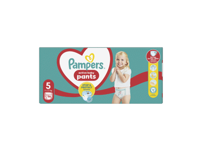 Sauskelnės-kelnaitės PAMPERS Pants, Mega Pack, 5 dydis, 96 vnt.